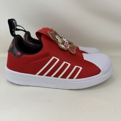 Adidas Superstar 360 Disney Minnie Mouse Slip On Shoes Red Toddler Size 11.5