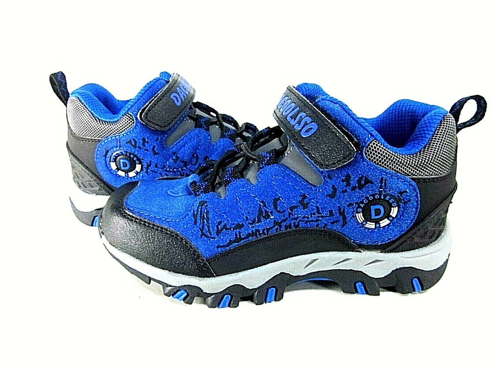 DADAWEN Unisex Kid’s Blue Waterproof Outdoor Sneakers Pre-School US Size 1 M
