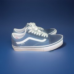 Vans Old Skool Low Top Sky Light & Dark Blue 2 Tone Men’s 8.5 US New No Box