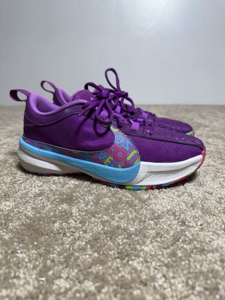 Nike Zoom Freak 5 GS Alphabet Bros Purple Basketball | DZ4486-500 Size 3.5Y