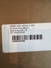 Sorel Yoot Pac Nylon WP Winter Boots In Chrome Grey/Black/Pink Big Kid Size US 6