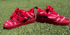 Heelys Pro 20 Prints Red/Black/White Wheel Sneakers Youth US 2