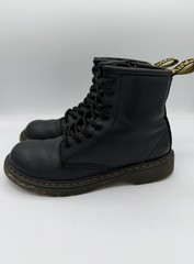 Dr. Martens Junior Collection Softy Lace Up Side Zipper Black Combat Boots Sz 3