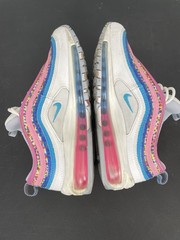 Nike Air Max 97 SE (GS) White Lightning Blue Size 7Y White Pink Blue Multicolor