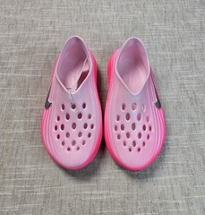 NIKE ReactX Rejuven8 GS size 3Y Pink Pinksicle Metallic Silver Slip On Shoes