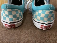 Vans Era Scuba Blue Sneakers Checkered Sz 7w/7k 10 1/2” Long Sole EUC