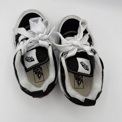 Toddlers Authentic Vans Shoes Size 12 (Black And White)