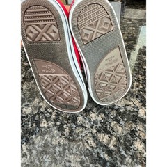Converse Chuck Taylor All Star Ox Red Canvas Infant Sneakers 7J236 Size 10 US