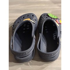 Crocs Kids Classic Clogs Navy Blue with Jibbitz Charms Size J3 10190
