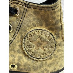 Converse Tan Leopard Print Suede High Top Sneakers Youth Size 11