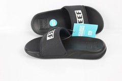 Reef Kids One Slide Sandals Lightweight Water Ready Black White CJ2145