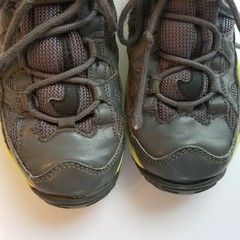 Nike Air Slant Dark Gray Yellow 603293-030 Sz 3Y Sneakers Kids