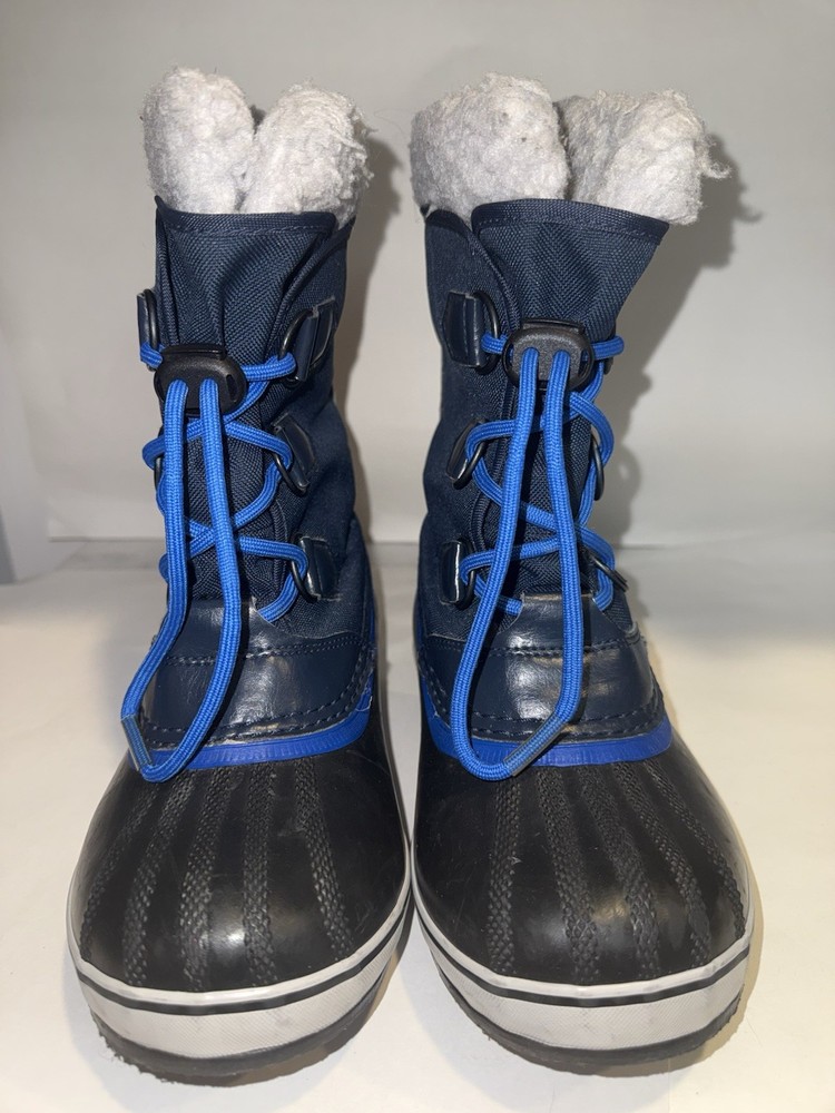 Sorel Yoot PAC Blue Waterproof Winter Snow Boots Kids Youth Toddler Size 3