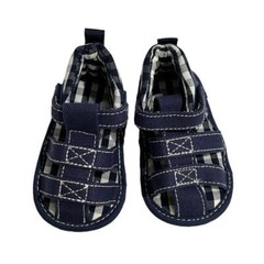 First Steps Baby Boys Canvas Fisherman Sandals Size 3-6 Months