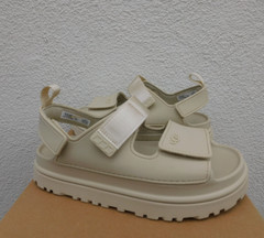 UGG SEA SALT GOLDENGLOW PLATFORM STRAPPY SANDALS, KIDS US 1/ EUR 32.5 ~NEW