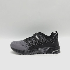 KUBUA Black/Gray Tennis Walking Athletic Shoes Kids Size 6