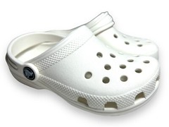Brand New With Tags Crocs Kids Classic Clogs – White – Child Size 12 Lightweight