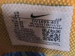 Nike Dunk Low GS Low Top Sneakers 7Y Blue Green Orange DV1693-401