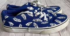 Vans Doheny Off The Wall Skate Shoe Blue Logo Unisex Youth Size 5