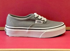 Vans – Kids Authentic Pewter/Black VN000WWXENY Everyday Sneakers