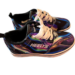 New HEELYS Pro 20 Prints Rainbow Tie-dye Shoes Youth Size 2 *No Wheels* *READ*