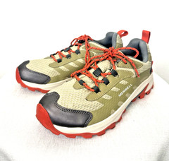 MERRELL Unisex 6 Khaki Orange Moab Speed 2 Low Waterproof Hiking Shoe Sneaker