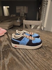 Nike Air Force 1 LV8 Black White Red Blue Shoe DZ5302 001 – SIZE 1 Youth