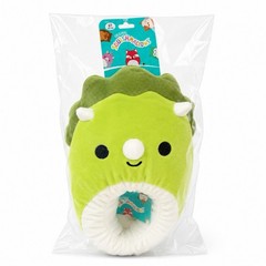 New Squishmallows Kids Dino Slippers Shoes Foot Wear Size 6/7 Green White Cute