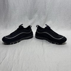 Nike Air Max 97 Size 6.5Y Black Red All Over Print Sneaker Shoes