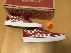 NIB VANS WARD CHECKERED CHILLI PEPPER WHITE VK1 JUNIOR Sz 2Y/ EUR 32.5