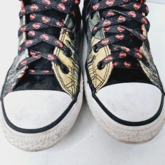 Superman Flying Converse All Star Chuck Taylor Youth Unisex Size 2 All Over Prin