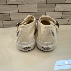 Vans White Canvas Mary Jane Buckle Unisex Casual Shoes