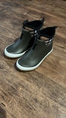 Burberry Check Neoprene Rubber Rain Boots -Green- Children’s Size 28