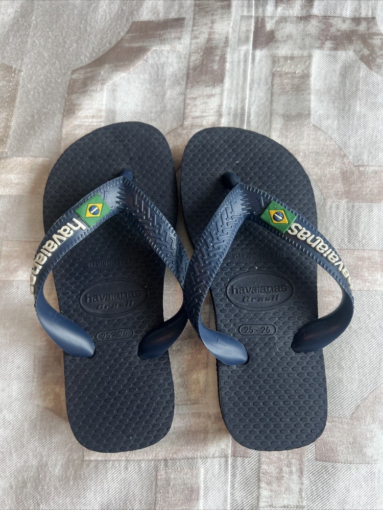 Havaianas Slippers Pool Size 25-26 Blue