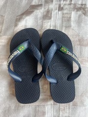 Havaianas Slippers Pool Size 25-26 Blue