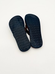 Reef Youth Flip Flops Size 4/5 Palm Tree Stripe Beach Sandals Kids