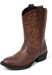 Deer Stags Ranch Kids Cowboy Boots (Size 7)Western Pull On Embroidered Boys Girl