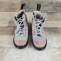 Dr. Martens Junior 1460 Pascal Kids Boots Sz 1 Multicolor Side Zip Ankle Booties