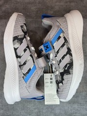 adidas x Minecraft Fortarun EL – Grey / Blue / White (JR1945) Kid’s Size 12K NEW