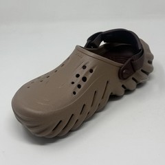 Crocs Echo Clog Kids Juniors Youth Size 4 Latte Brown Beach Summer Sandals