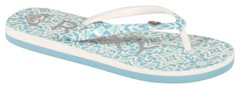 Roxy Girl’s Pebbles Sandal – Blue / White / Green – New