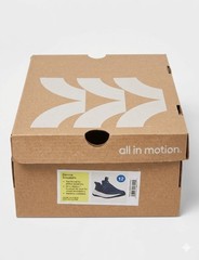 All In Motion Dannie Sneakers Navy Blue Mesh Unisex Kids Hook & Loop Size 12