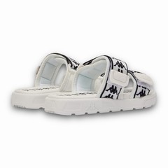 Kappa – 222 Banda Aster 7 Slides Kids – Unisex Youth Size 12 – White Black