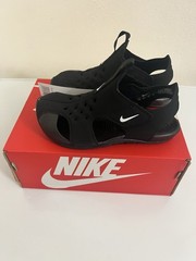 Nike Sunray Protect 2 (PS) Boys Black Sandal 943826001 Summer Beach Water Size 3