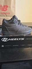 Heelys Launch Youth Size 2 In Black With Box And Accessories