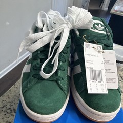 Kids Size 4.5 Adidas Campus 00s Green Casual IH7492 NEW
