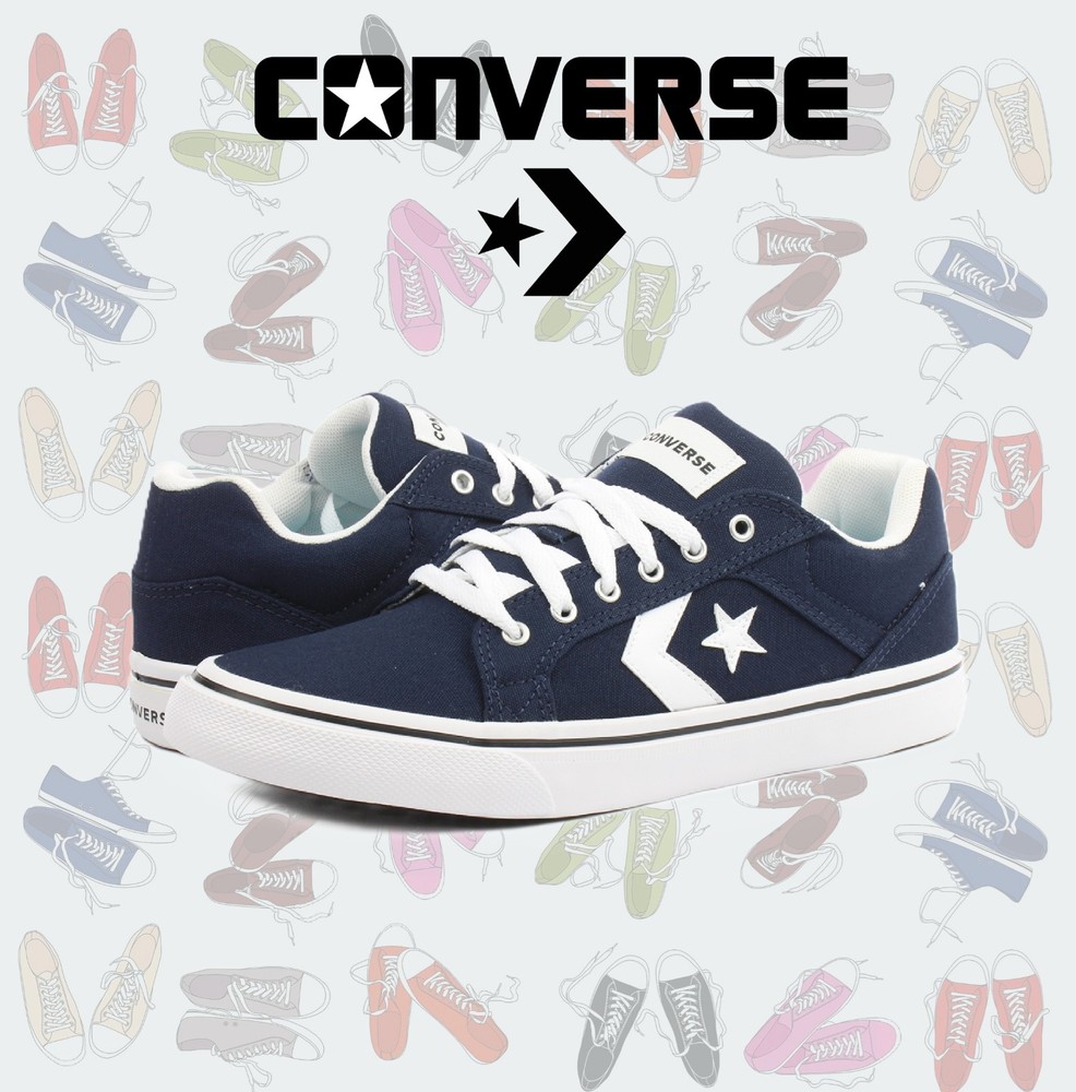 Converse Junior’s 1.5 US El Distrito ‚Black‘ Low Top Laced Slip On – BRAND NEW