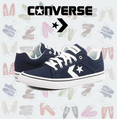 Converse Junior’s 1.5 US El Distrito ‚Black‘ Low Top Laced Slip On – BRAND NEW