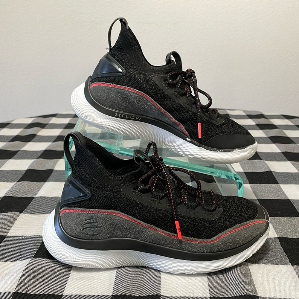 Under Armour Curry 8 “Beautiful Flow” Knit Suede Basketball Shoes Sneakers Size