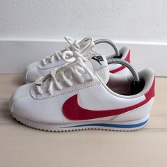 Nike Cortez Basic Forrest Gump Youth 5Y Womens 6.5 White Red Sneakers 904764-103